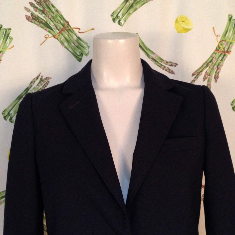 Tory Burch Navy Two Button Blazer Size 2 - Picture 4 of 8
